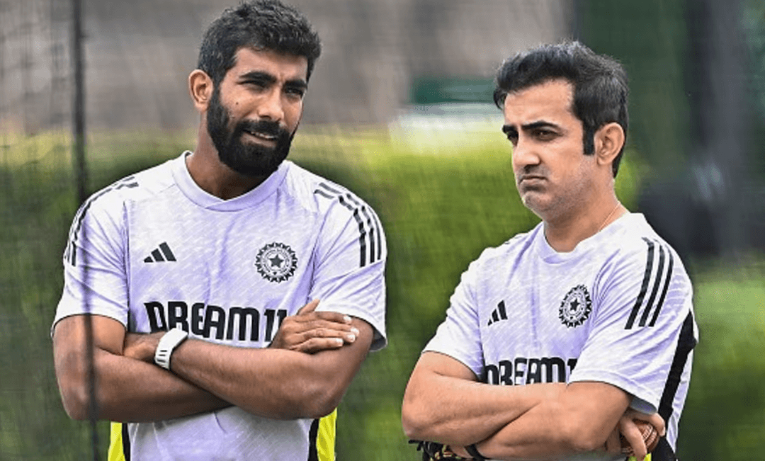 Bumrah with Gambhir 