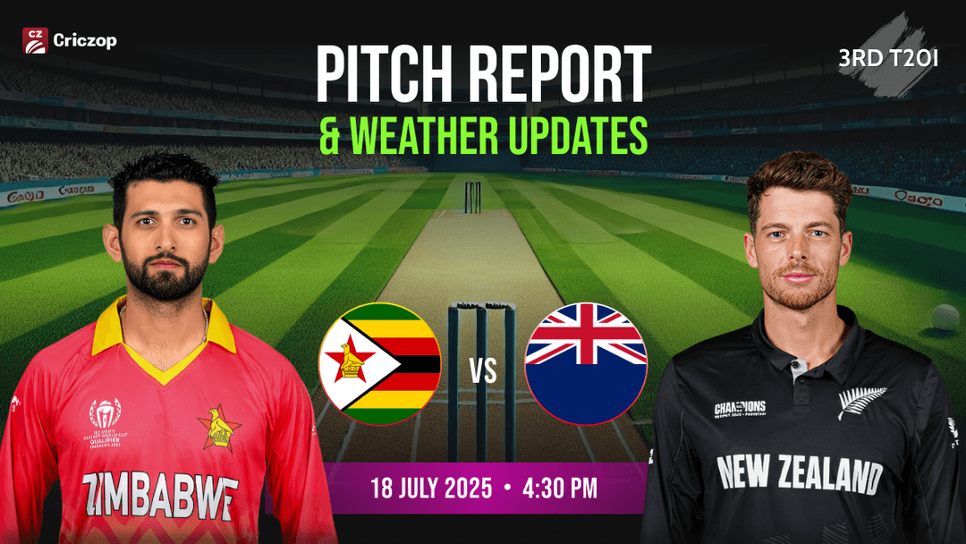 Zimbabwe vs New Zealand 3rd T20I Pitch Report 